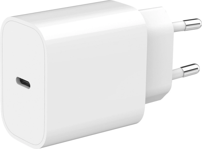 Hurtiglader USB‑C Power Delivery 20 W – hvid