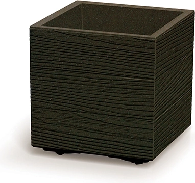 Madera Square Eco Wood blomsterpotte 28,8 cm, kaffe