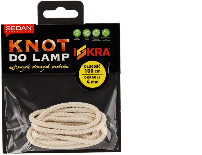 Rund bomuldsvæge 4 mm × 1 m ISKRA