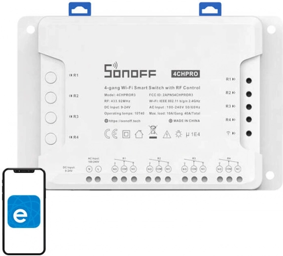 Wi-Fi smart switch Sonoff 4CHPRO R3