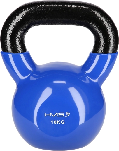 Kettlebell HMS 10 kg med vinylbelægning
