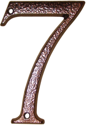 Husnummer 7, brun, zink