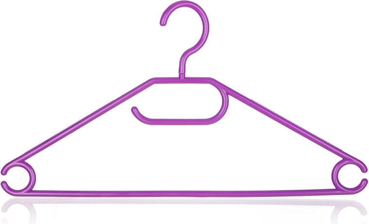 Drejbare plastbøjler BRILANZ, farvemix, 5 stk.