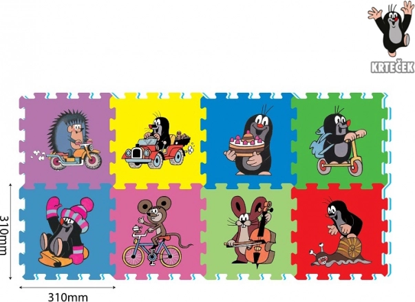 Skumgulvtæppe Muldvarpen 29 × 29 cm