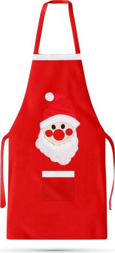 Juleforklæde med motiv af Sankt Nikolaus