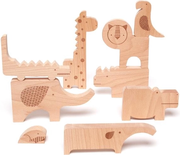 Træpuslespil Safari fra Petit Collage