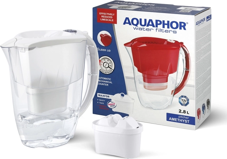 Maxfor Amethyst filterkande 2,8 l med indsats B100-25, hvid