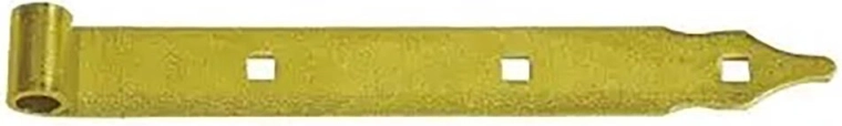 Båndhængsel 600 × 35 × 4 mm med tap 13 mm, gulforzinket