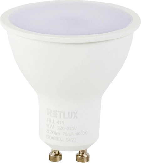 LED-pære Retlux GU10 9 W 4000 K
