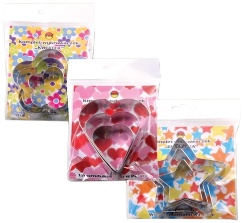 Sæt kageudstikkere til småkager med forårsmotiver Mondex, stål