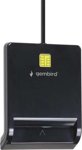 Universel USB-kortlæser til SmartCard-kort, sort