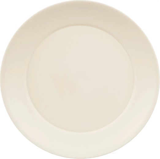 Flad plasttallerken Sandy 23,5 cm cremefarvet