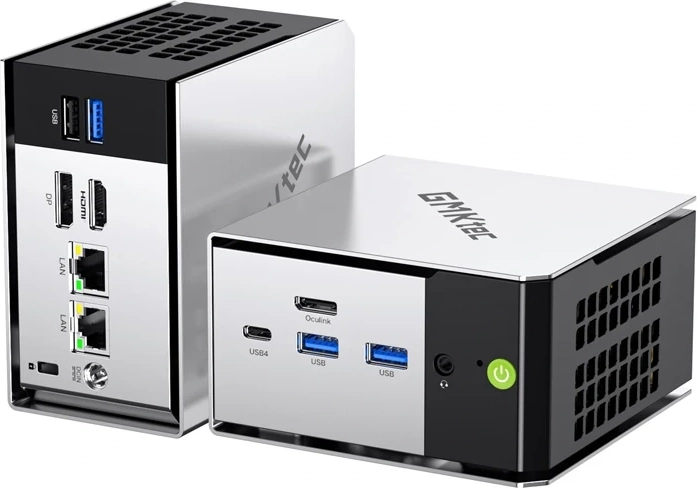 Mini-pc GMKtec M8 med AMD Ryzen 5 PRO 6650H, 16 GB RAM og 1 TB SSD