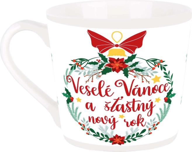 Keramisk krus Glædelig jul 400 ml