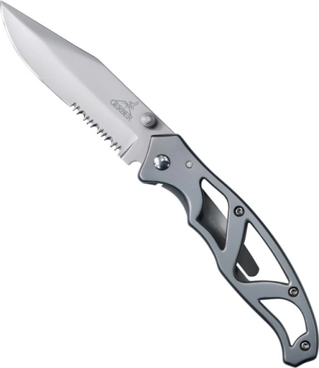 Gerber Paraframe I Serrated foldekniv 7,5 cm fuldmetal