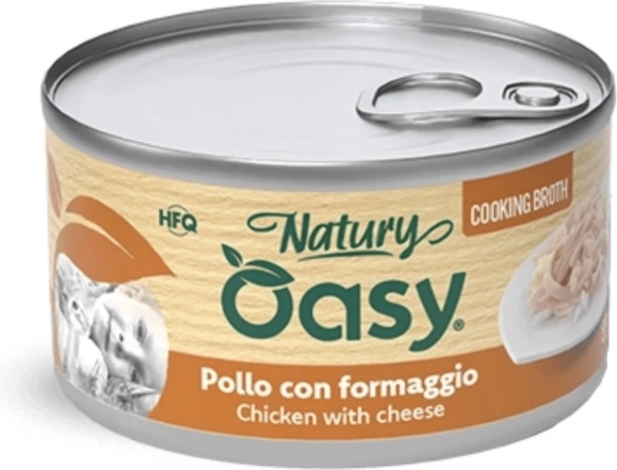Oasy bouillon til katte kylling med ost 85 g
