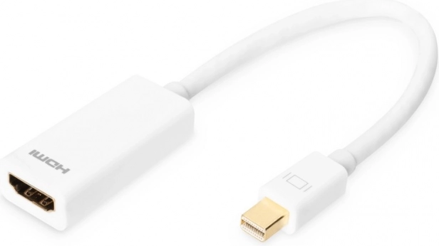 Adapter mini DisplayPort til HDMI FHD hvid 0,15 m