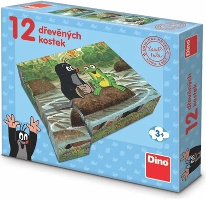 Dino træklodser MULLE og dyrene 12 stk.