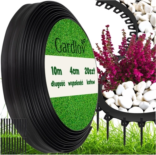 Havekant på 4 cm x 10 m Gardlov sort