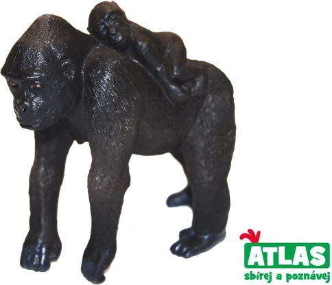 Gorilla med unge 7 cm
