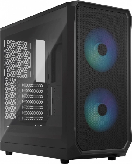 Case Focus 2 RGB Black TG Clear Tint