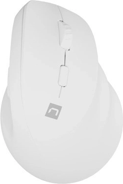 Vertikal trådløs mus Crake 2 BT 5.2 + 2.4GHz hvid
