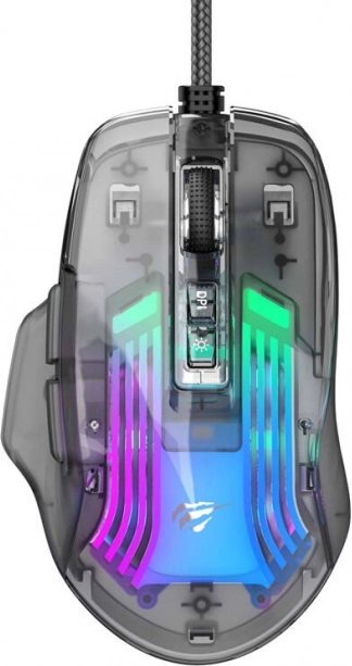 Kablet Havit gamingmus med RGB-belysning