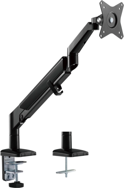 Ergonomisk skærmholder med gasfjeder, sort