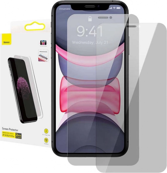 Baseus Hærdet glas til iPhone X/XS/11 Pro