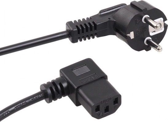 Vinkel strøm kabel 3-pin 5M EU