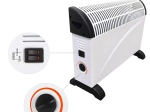 Elektrisk konvektionsvarmer 2000 W med termostat
