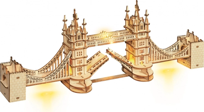 RoboTime træ 3D puslespil bro Tower Bridge lysende