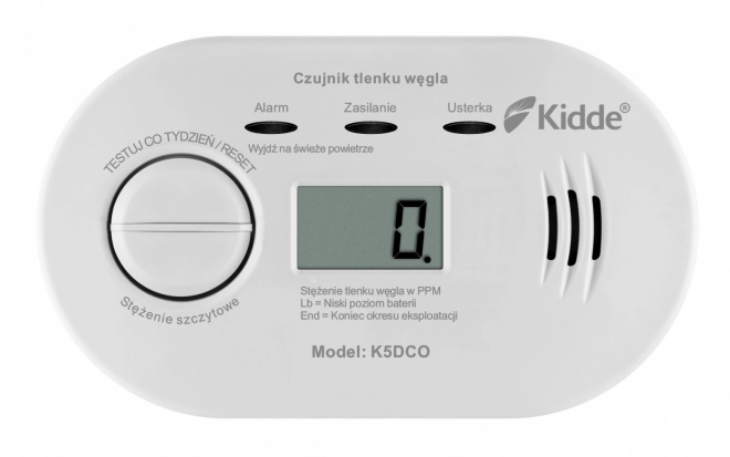 Kulilte detektor med display Kidde K5DCO