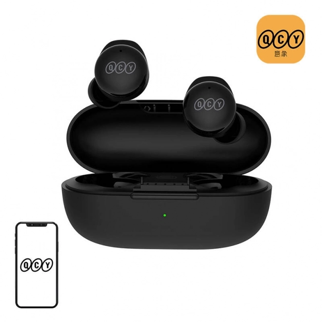 Hovedtelefoner TWS QCY T17 (sort)