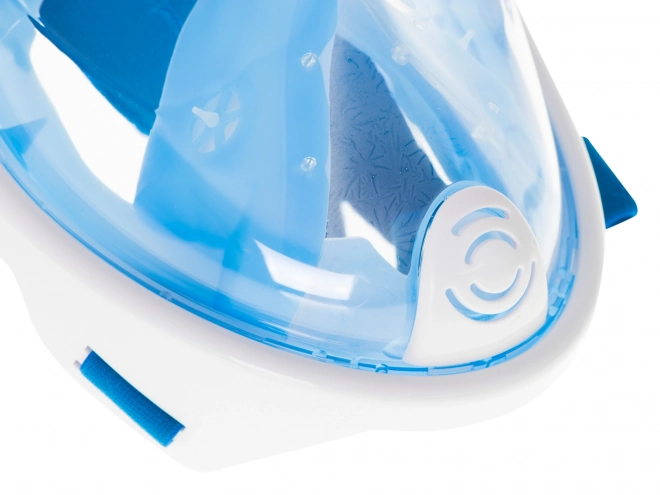 Foldbar helmaske med snorkel L/XL blå