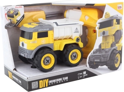 Fjernstyret 2-i-1 skruedumptruck robot