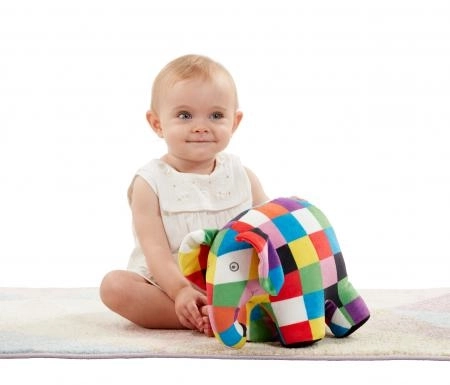 Regnbue Plysbamse Elefanten Elmer