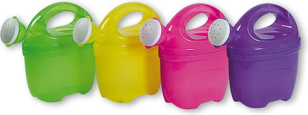 Gennemsigtig vandkande med glimmer Rosa 1 l