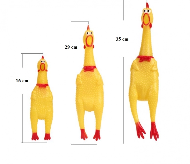 Pivende legetøj til hunde - kylling, 16 cm