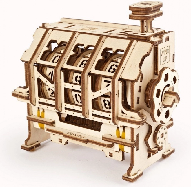 Ugears 3D mekanisk træpuzzle – klik-tæller STEM