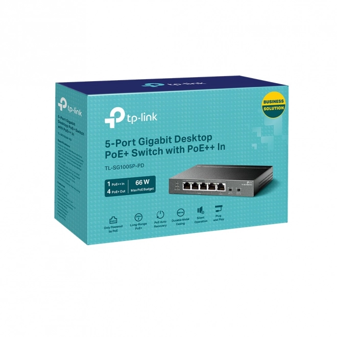 Netværksswitch TP-Link TL-SG1005P-PD med 5 gigabit-porte PoE