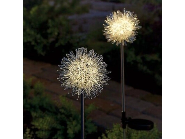 Solcelle have LED lampe i form af et træ - 2 stk