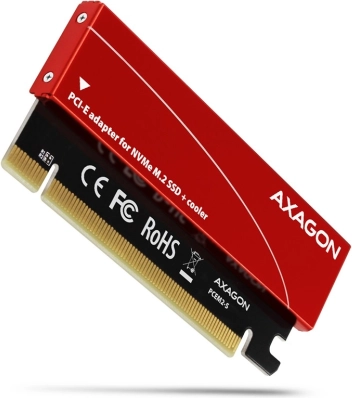 Intern PCIe-adapter til M.2 NVMe med aluminiums-køleplade