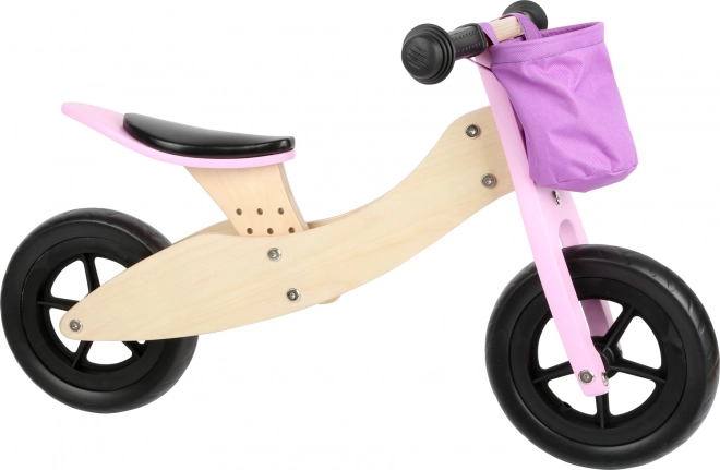 Træ Løbecykel 2 i 1 Pink