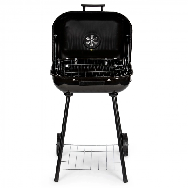 Havegrill med vippelåg + hjul