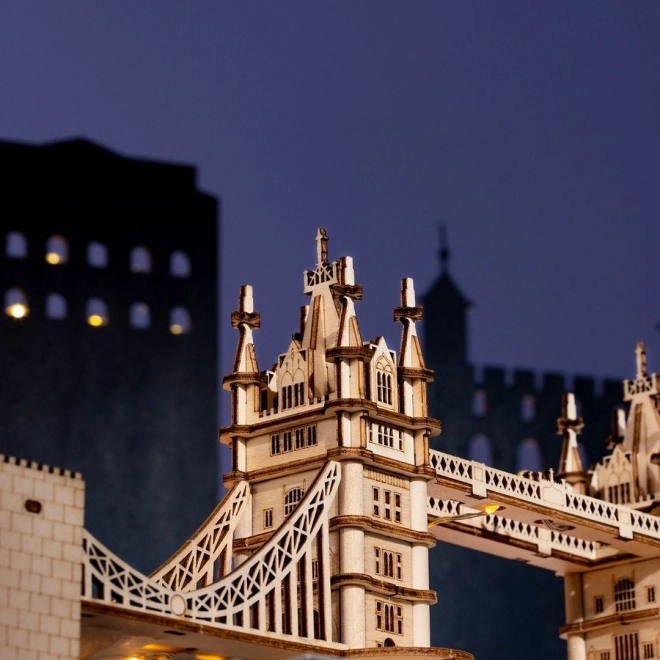 RoboTime træ 3D puslespil bro Tower Bridge lysende