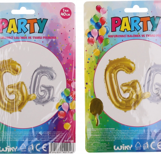 Oppustelig ballon bogstav G