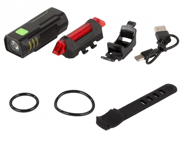 Sæt USB cykellys for og bag