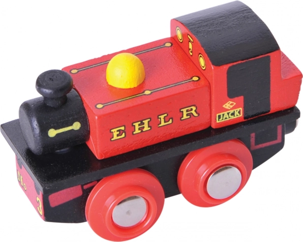 Træreplika af lokomotivet Jack Bigjigs Rail