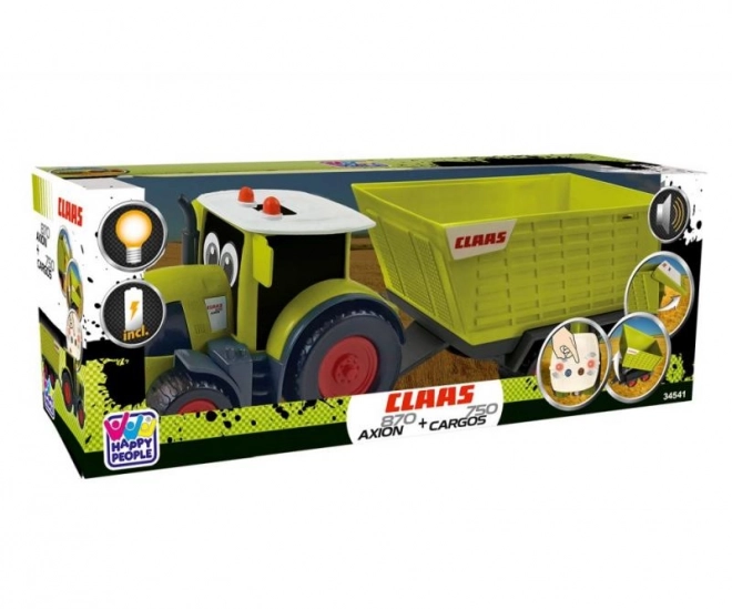 Traktor Claas med trailer
